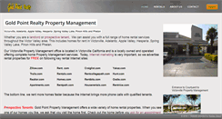 Desktop Screenshot of goldpointrealty.com
