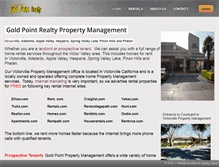 Tablet Screenshot of goldpointrealty.com